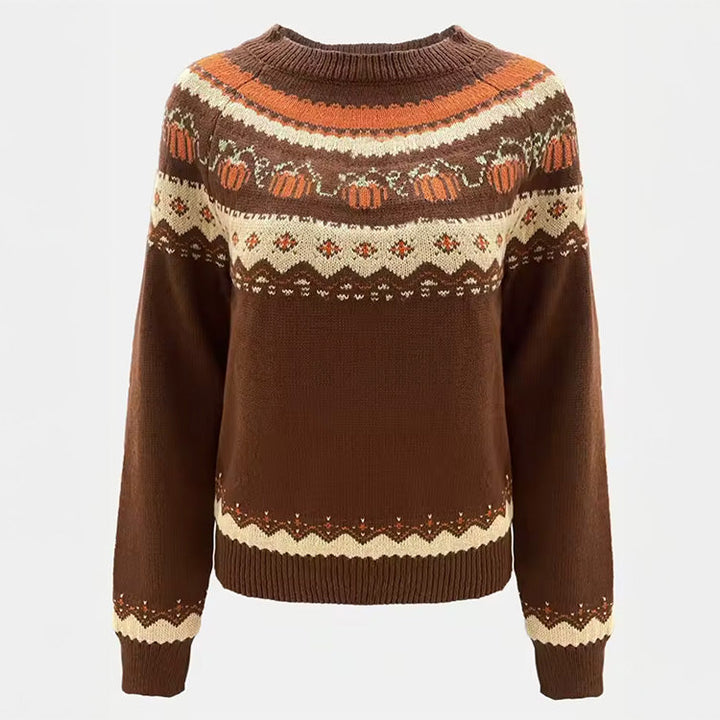 Sweter z motywem dyni