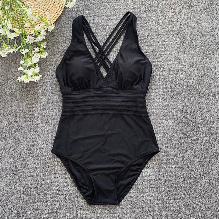 Monokini z ozdobnymi ramiączkami