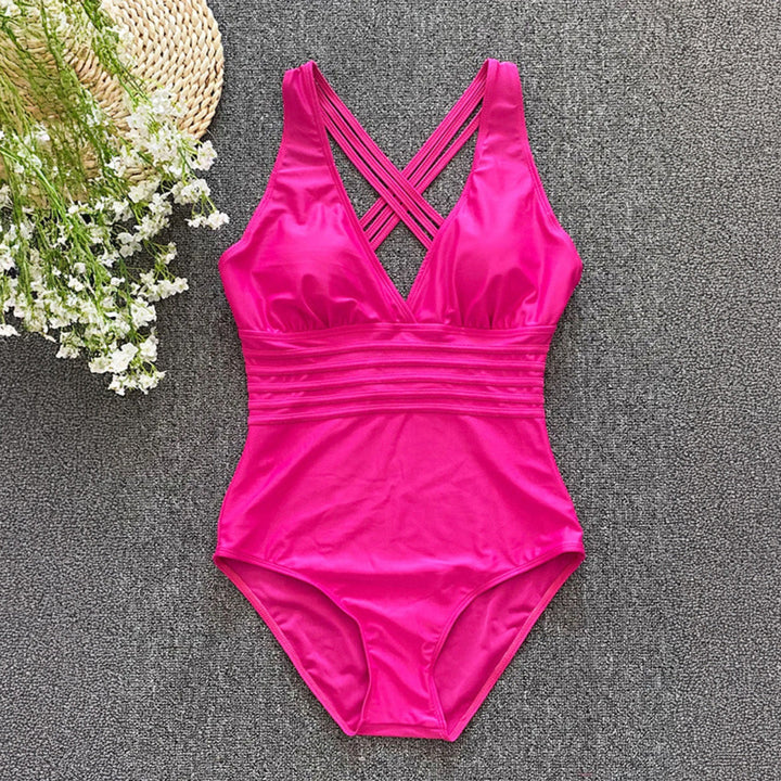 Monokini z ozdobnymi ramiączkami