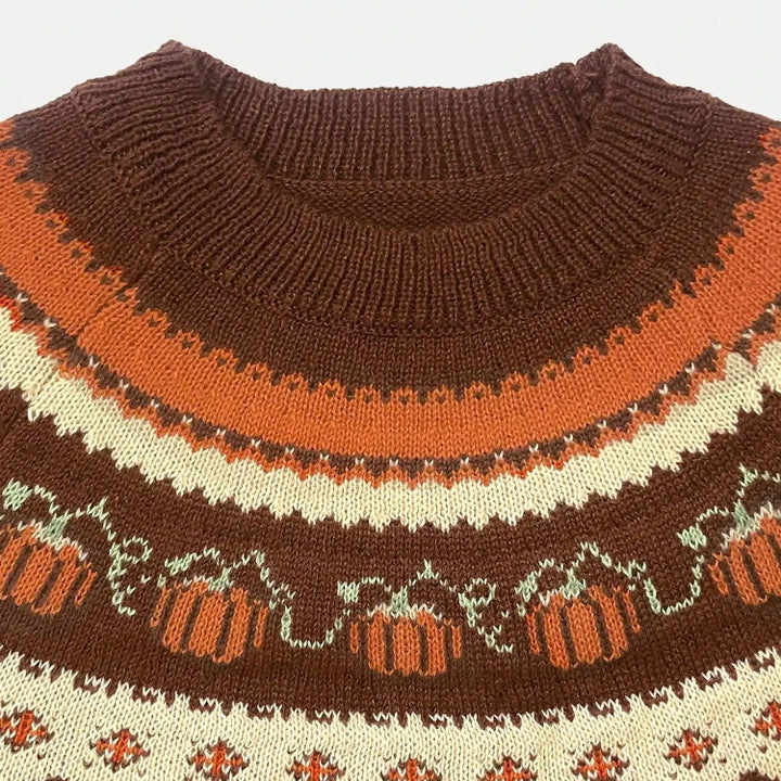 Sweter z motywem dyni