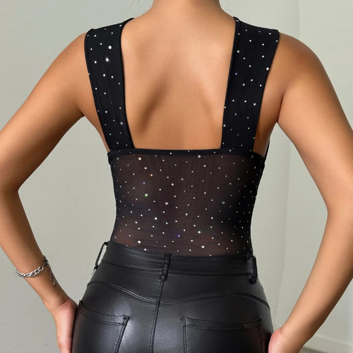 Czarne body z diamencikami