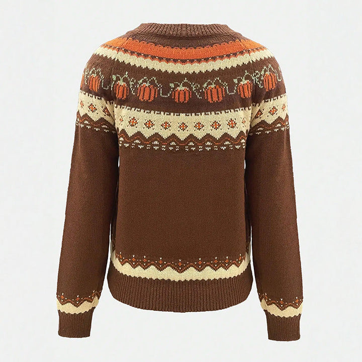 Sweter z motywem dyni