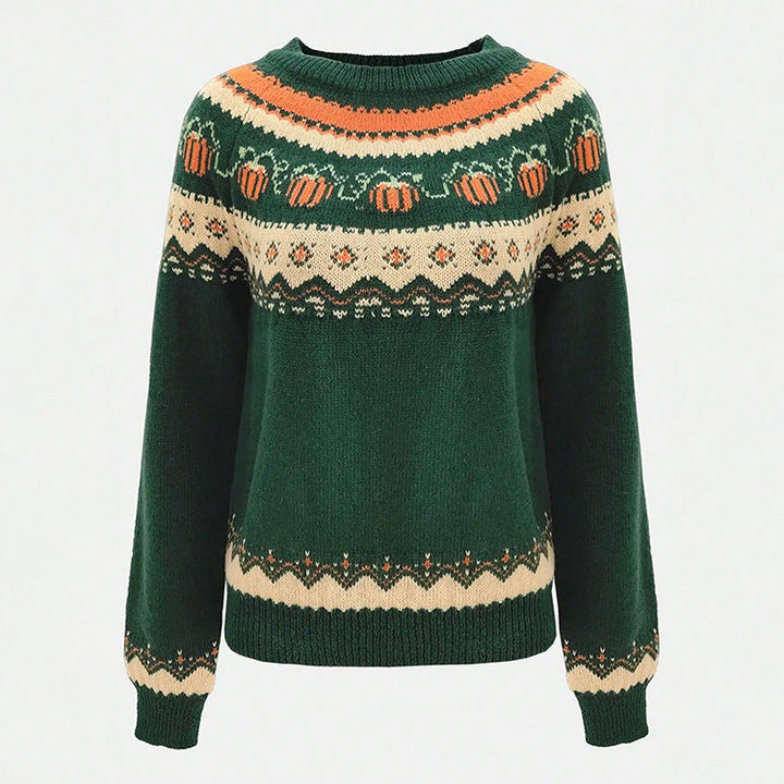 Sweter z motywem dyni