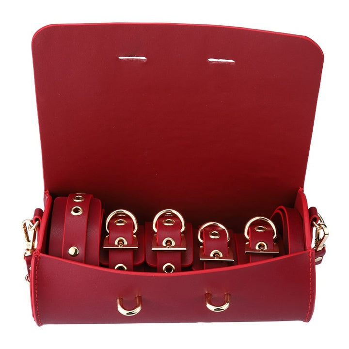 Skórzany zestaw akcesoriów sypialnianych