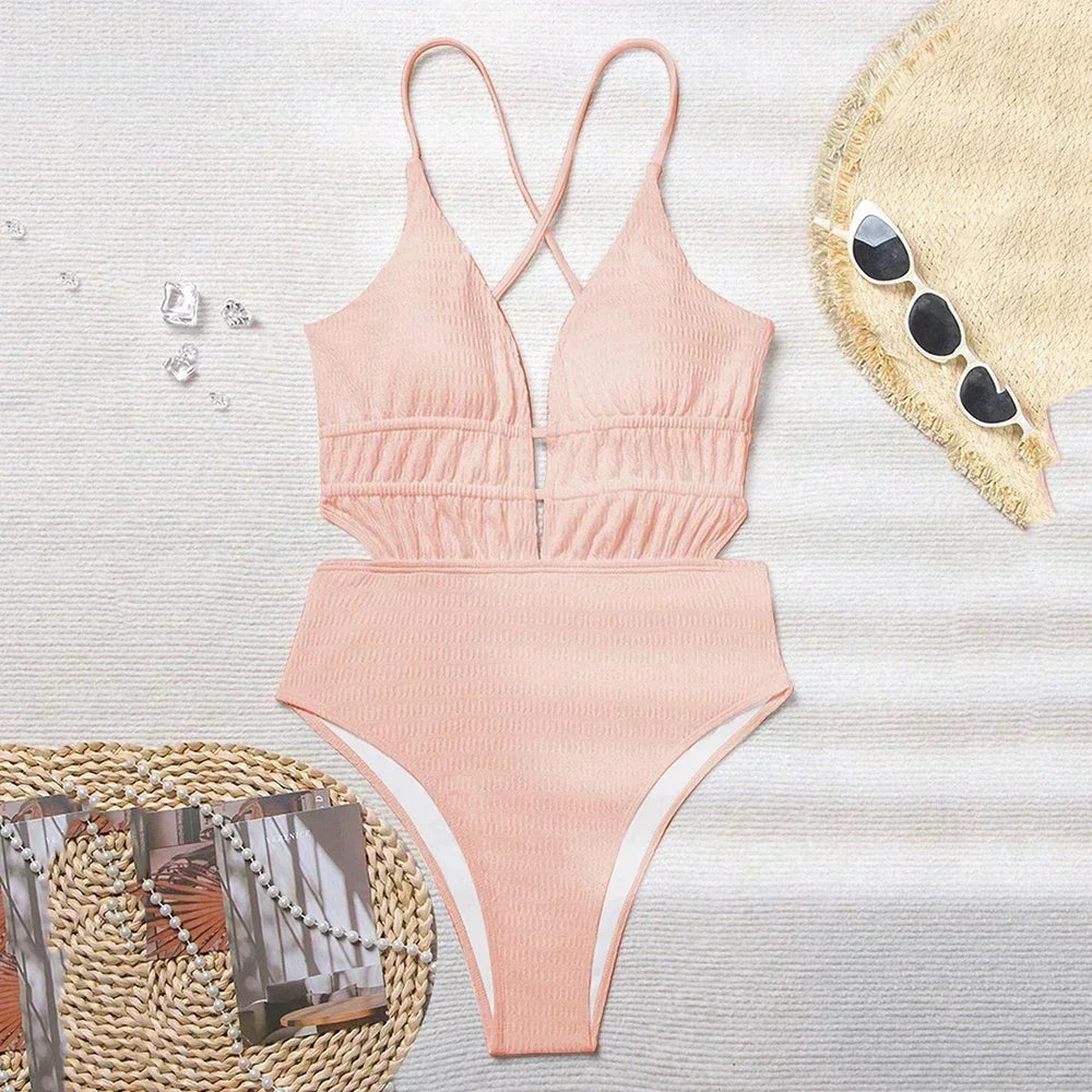 Monokini z paskami