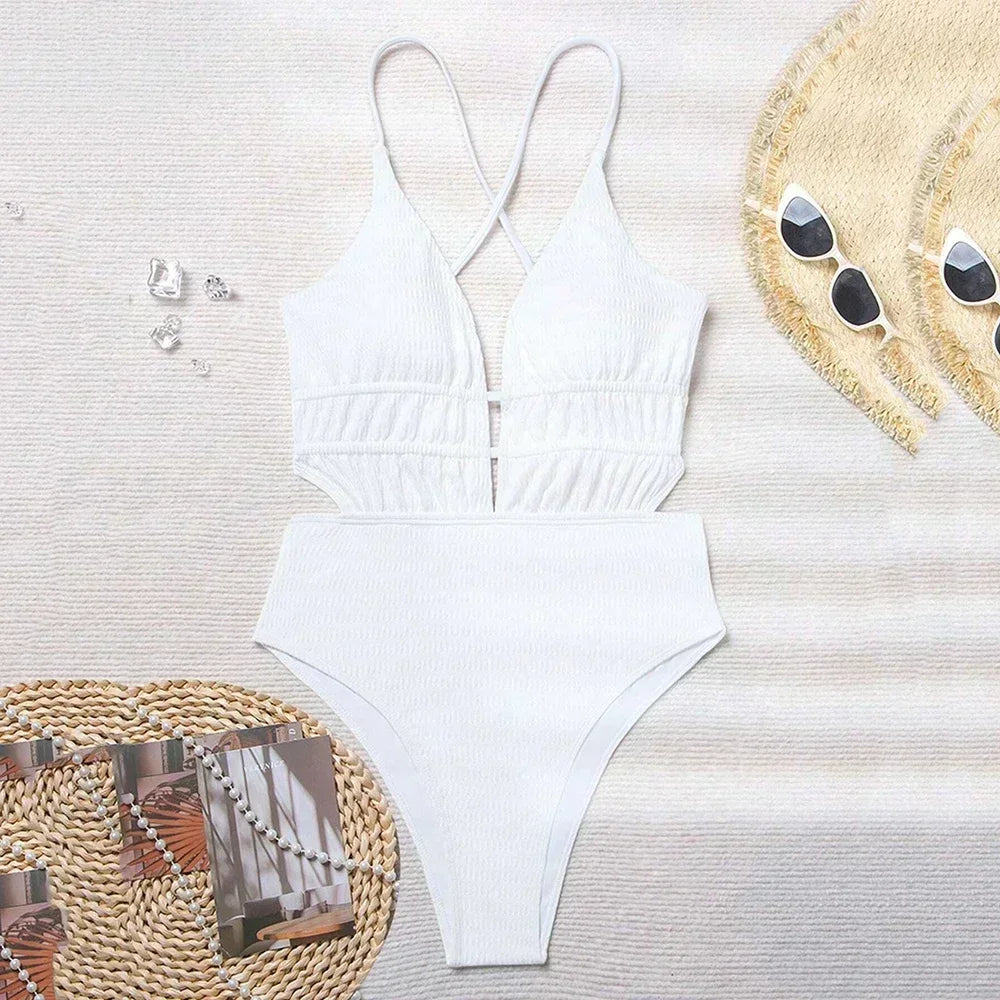 Monokini z paskami