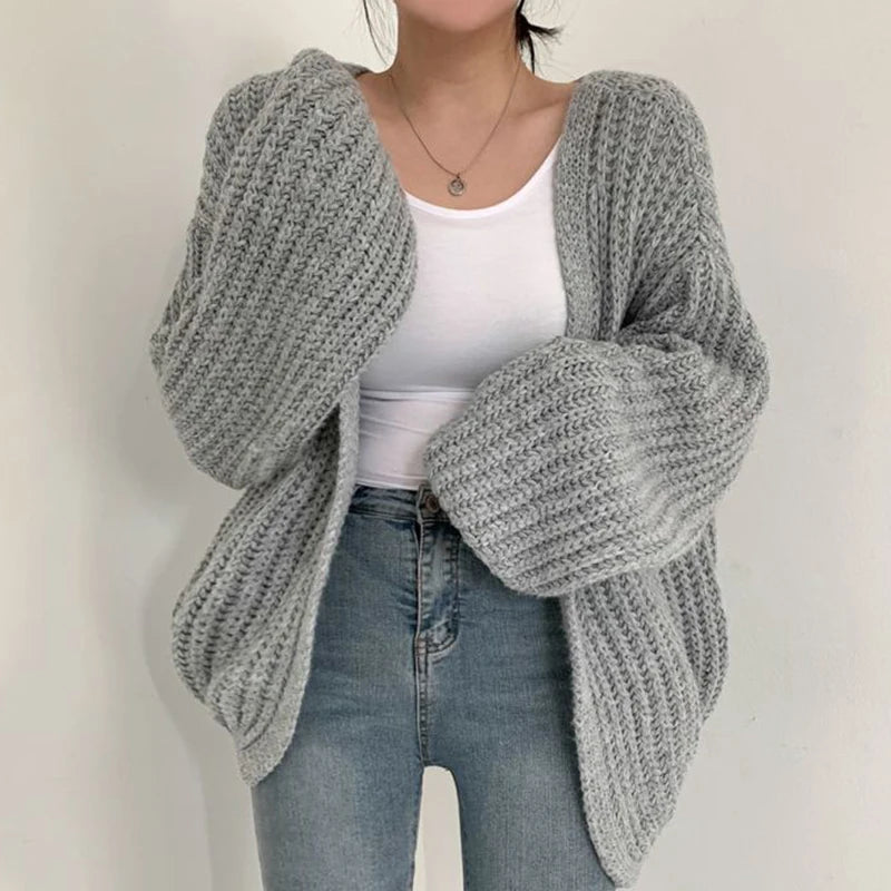 Oversize'owy kardigan
