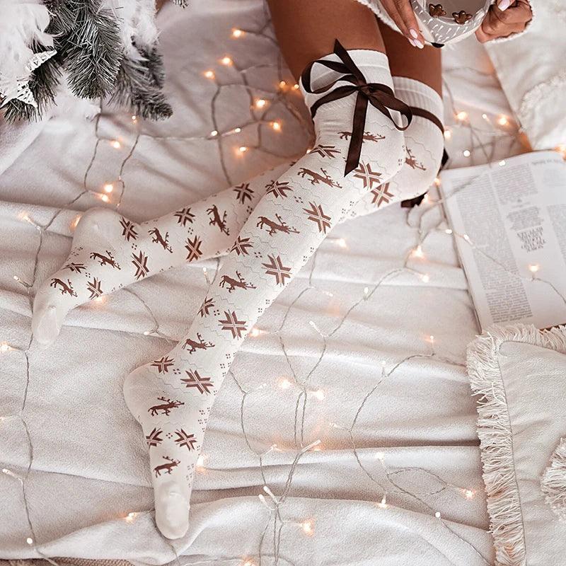 Zakolanówki w świątecznych wzorach Zakolanówki - Provoness