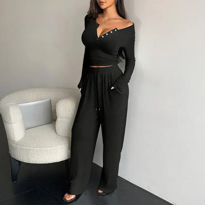 Komplet domowy z długim rękawem - Provoness