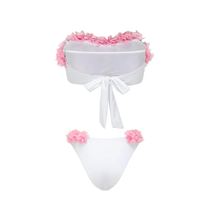 Strój bikini z kwiatami 3D