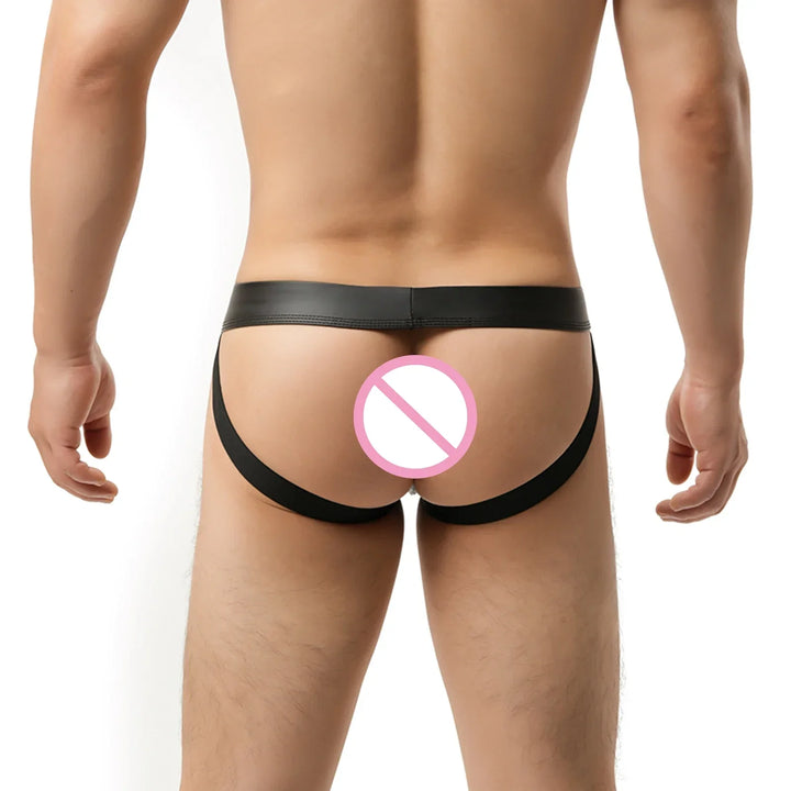 Męskie slipy z ekoskóry - Provoness