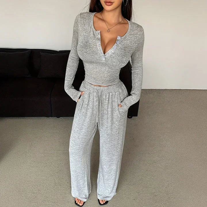 Komplet domowy z długim rękawem - Provoness