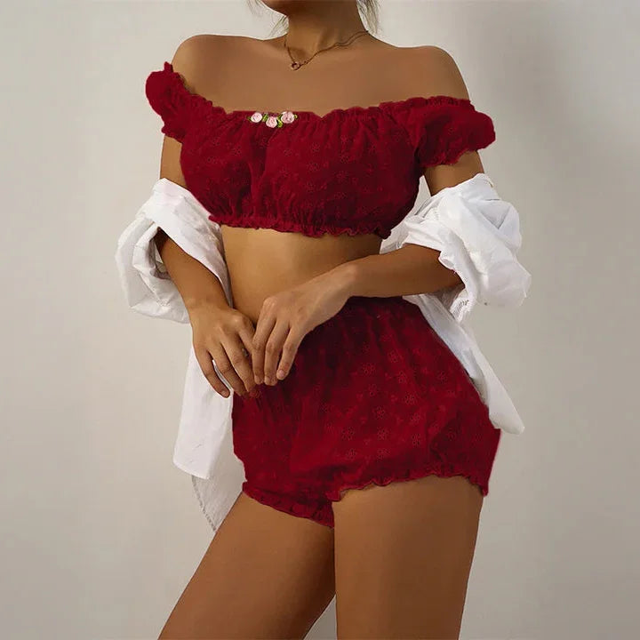 Komplet piżamowy z haftem Piżamy - Provoness