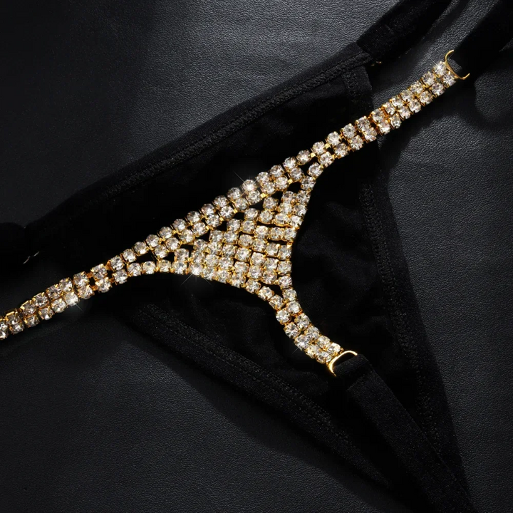 Stringi z błyszczącymi cyrkoniami Stringi - Provoness