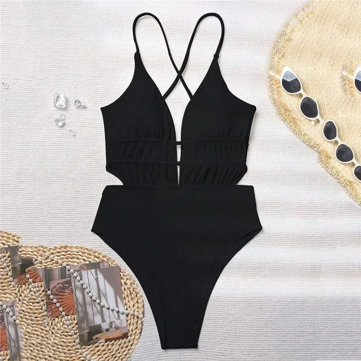 Monokini z paskami