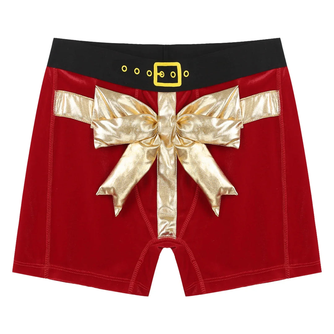 Czerwone bokserki z ozdobną kokardą Bokserki - Provoness