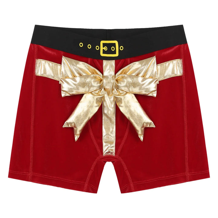 Czerwone bokserki z ozdobną kokardą Bokserki - Provoness