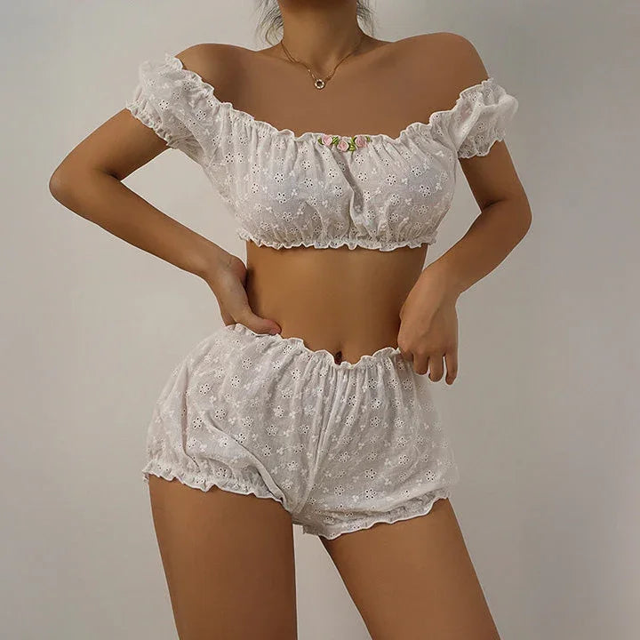 Komplet piżamowy z haftem Piżamy - Provoness