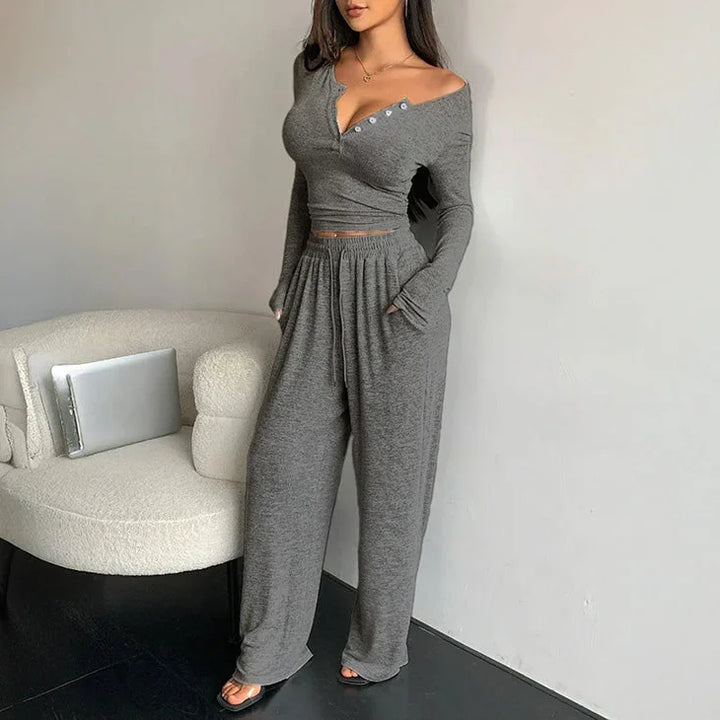 Komplet domowy z długim rękawem - Provoness